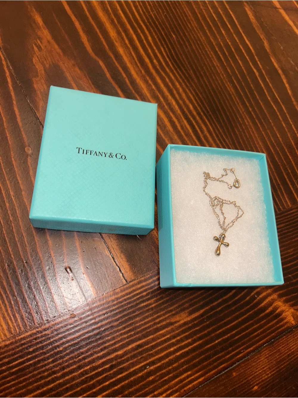 Tiffany & Co. Elsa Peretti Cross Necklace 925 Sterling Silver